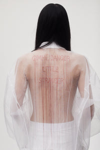 Gimme danger organza bomber