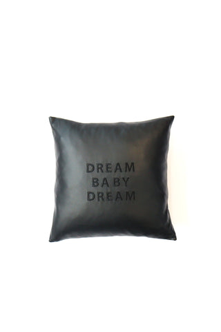 Vegan leather cushion - Dream Baby Dream