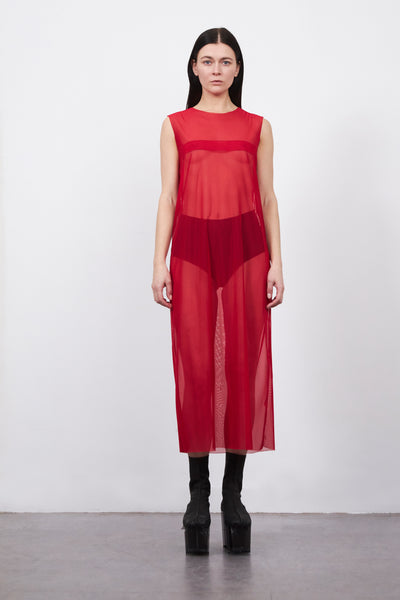 Midi bar dress - Red