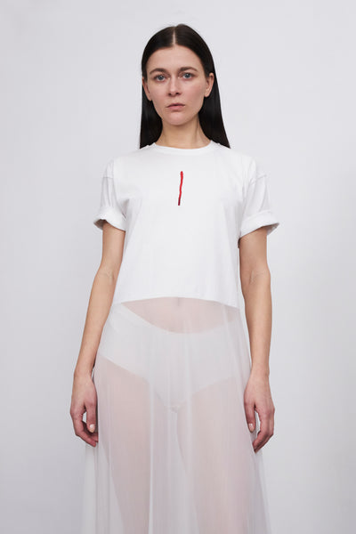 Johnny Blood T-dress - White