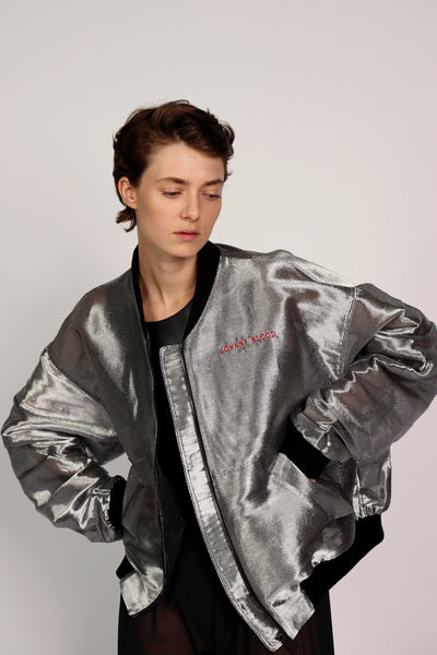 Silver Metal Bomber