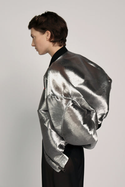 Silver Metal Bomber